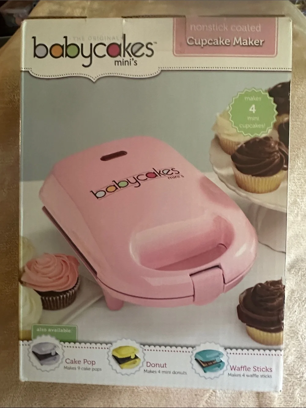 Babycakes  mini's Pink Nonstick Cupcake Maker